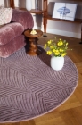 Vlněný kruhový koberec Wedgwood Folia 2.0 norek